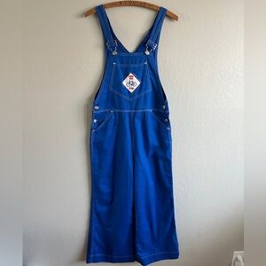 Blue Denim Overalls with Patch